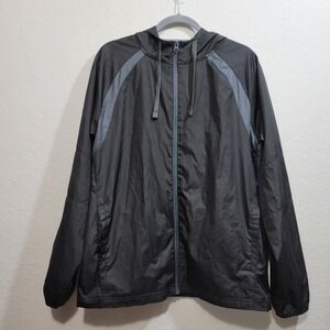Starter Mens Long Sleeve Full Zip Mesh Lined Windbreaker Jacket Size M 90s